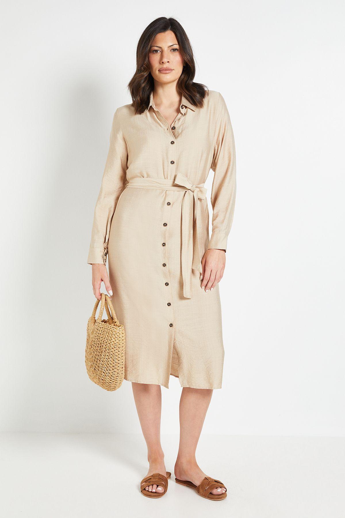 Summer Tetxured Shirt Dress by WALLIS