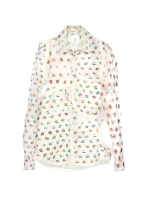 Arp Art ruffles shirt by WALTER VAN BEIRENDONCK