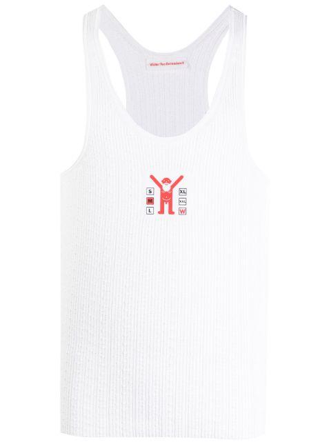Jock graphic-print tank top by WALTER VAN BEIRENDONCK