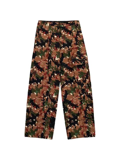 Major camouflage pocket trousers by WALTER VAN BEIRENDONCK