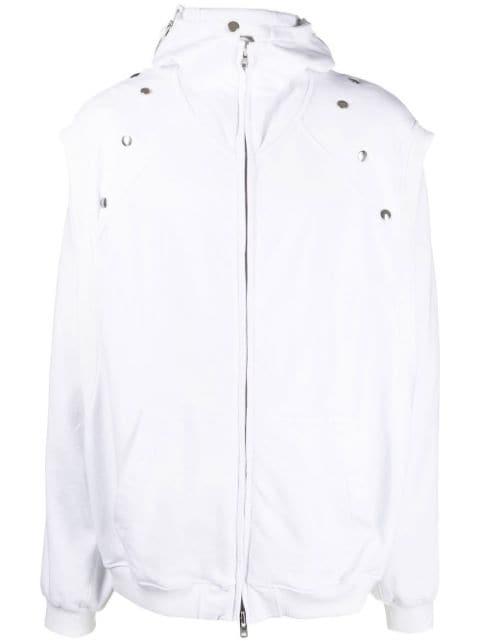 Star zip-fastening hoodie by WALTER VAN BEIRENDONCK