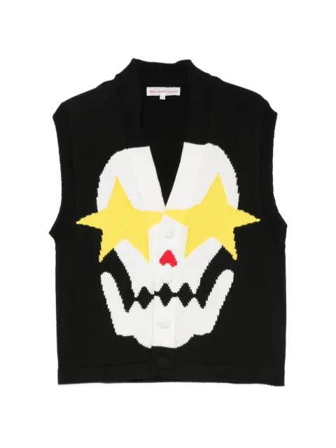 Starry Eyes intarsia-knit vest by WALTER VAN BEIRENDONCK