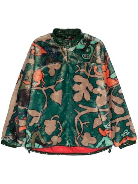 Sun graphic-print jacket by WALTER VAN BEIRENDONCK