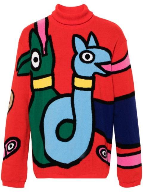 Viper wool jumper by WALTER VAN BEIRENDONCK