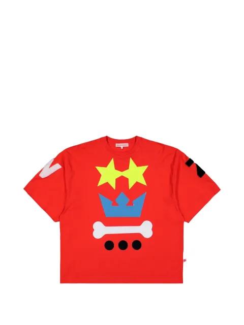 Waakzaam front-print T-shirt by WALTER VAN BEIRENDONCK