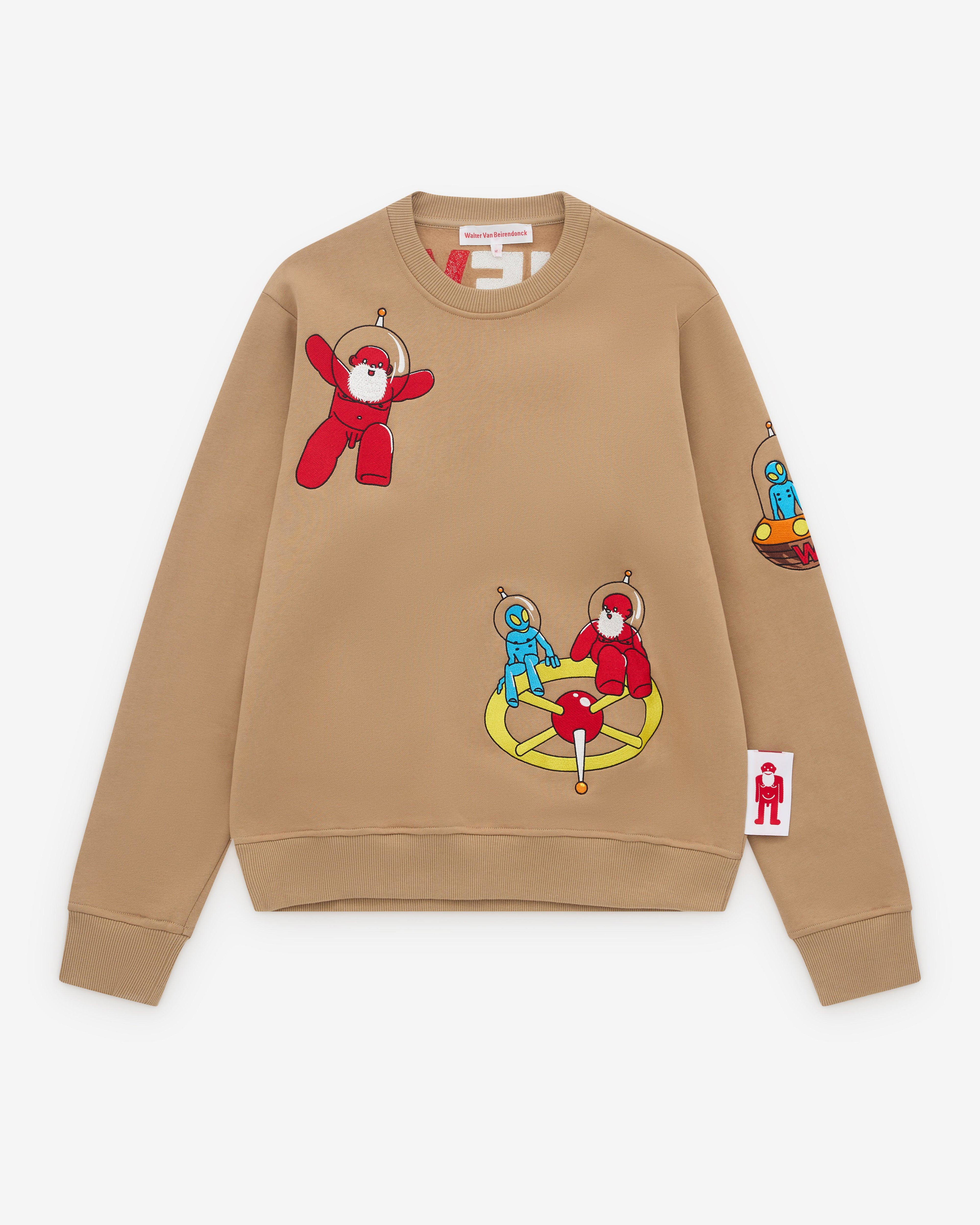 Walter Van Beirendonck - Men’s Alien Sweat - (Tan) by WALTER VAN BEIRENDONCK
