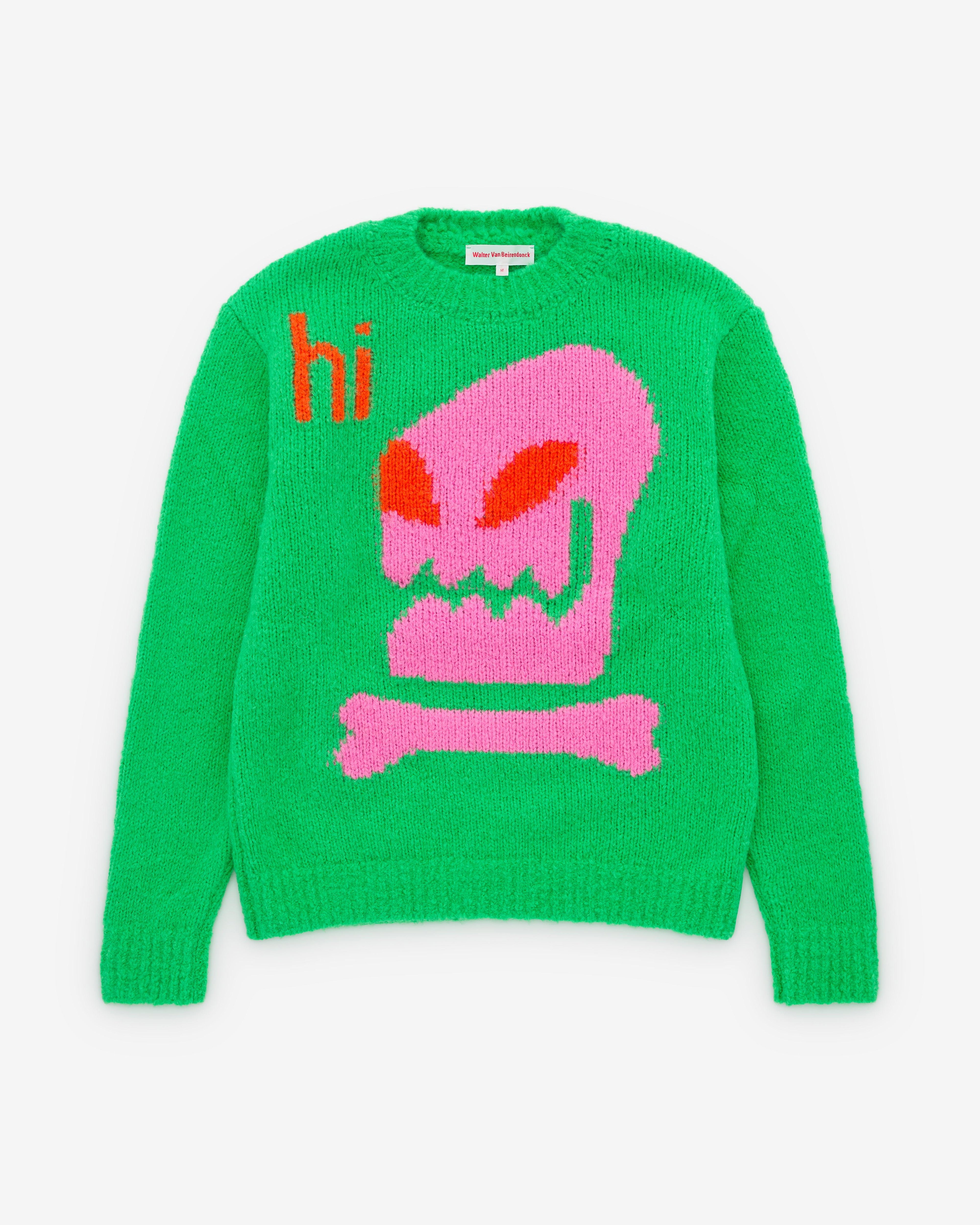 Walter Van Beirendonck - Men’s Hi Knit - (Green) by WALTER VAN BEIRENDONCK