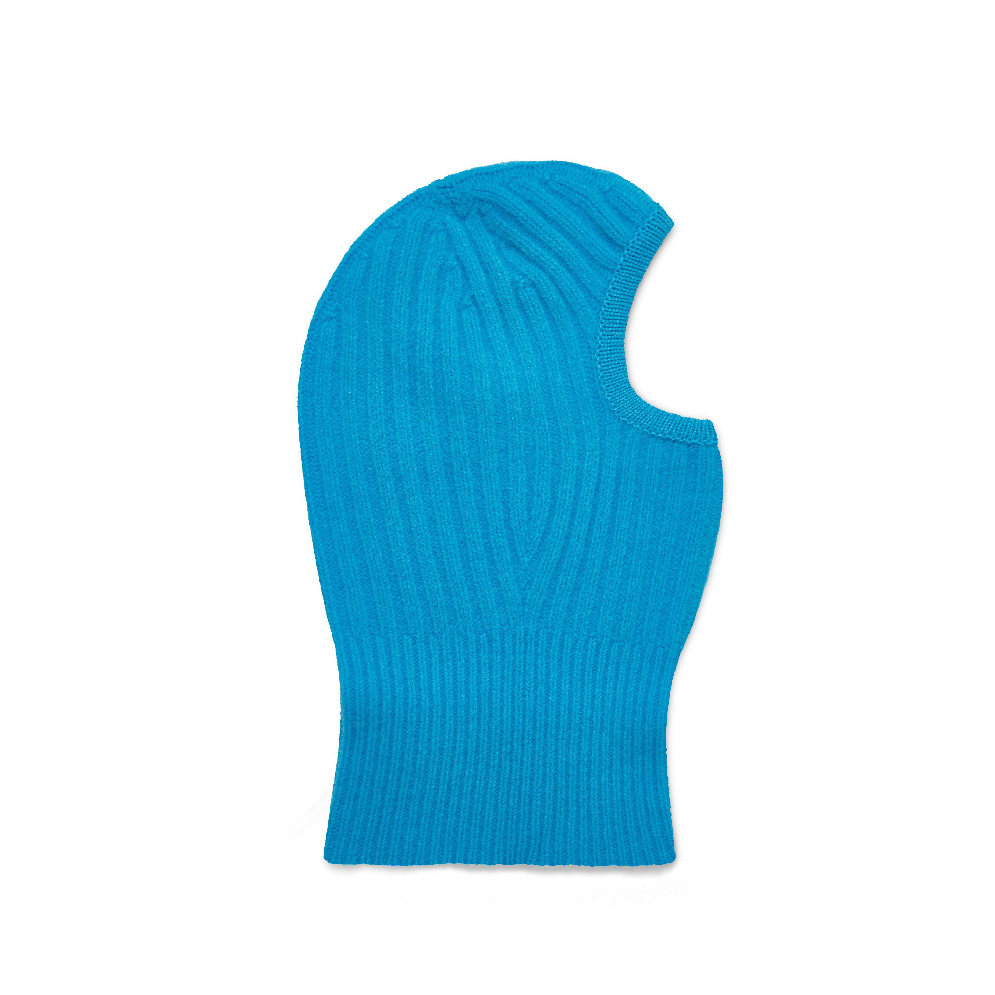 Walter Van Beirendonck - Men’s Knitted Balaclava - (Blue) by WALTER VAN BEIRENDONCK