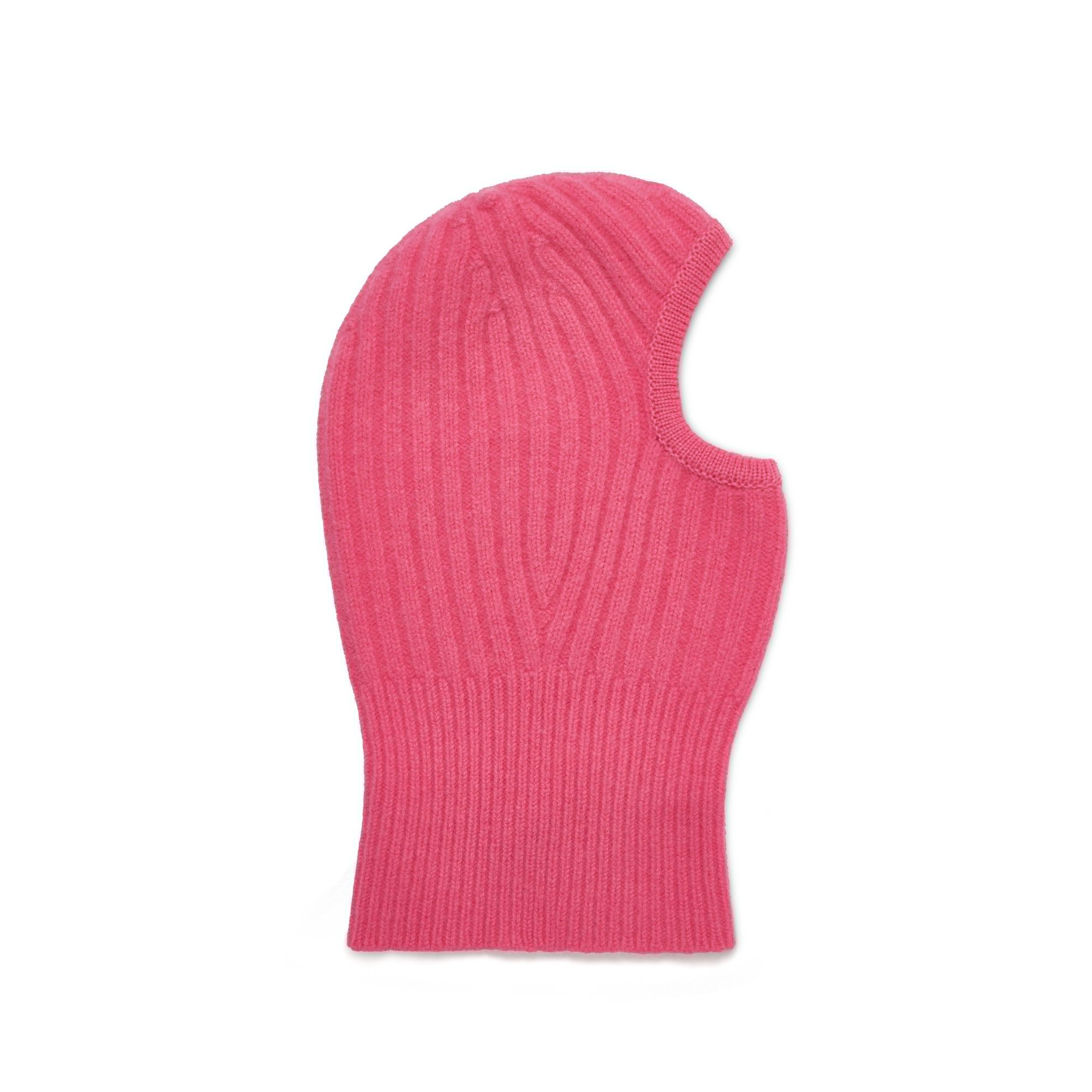 Walter Van Beirendonck - Men’s Knitted Balaclava - (Pink) by WALTER VAN BEIRENDONCK