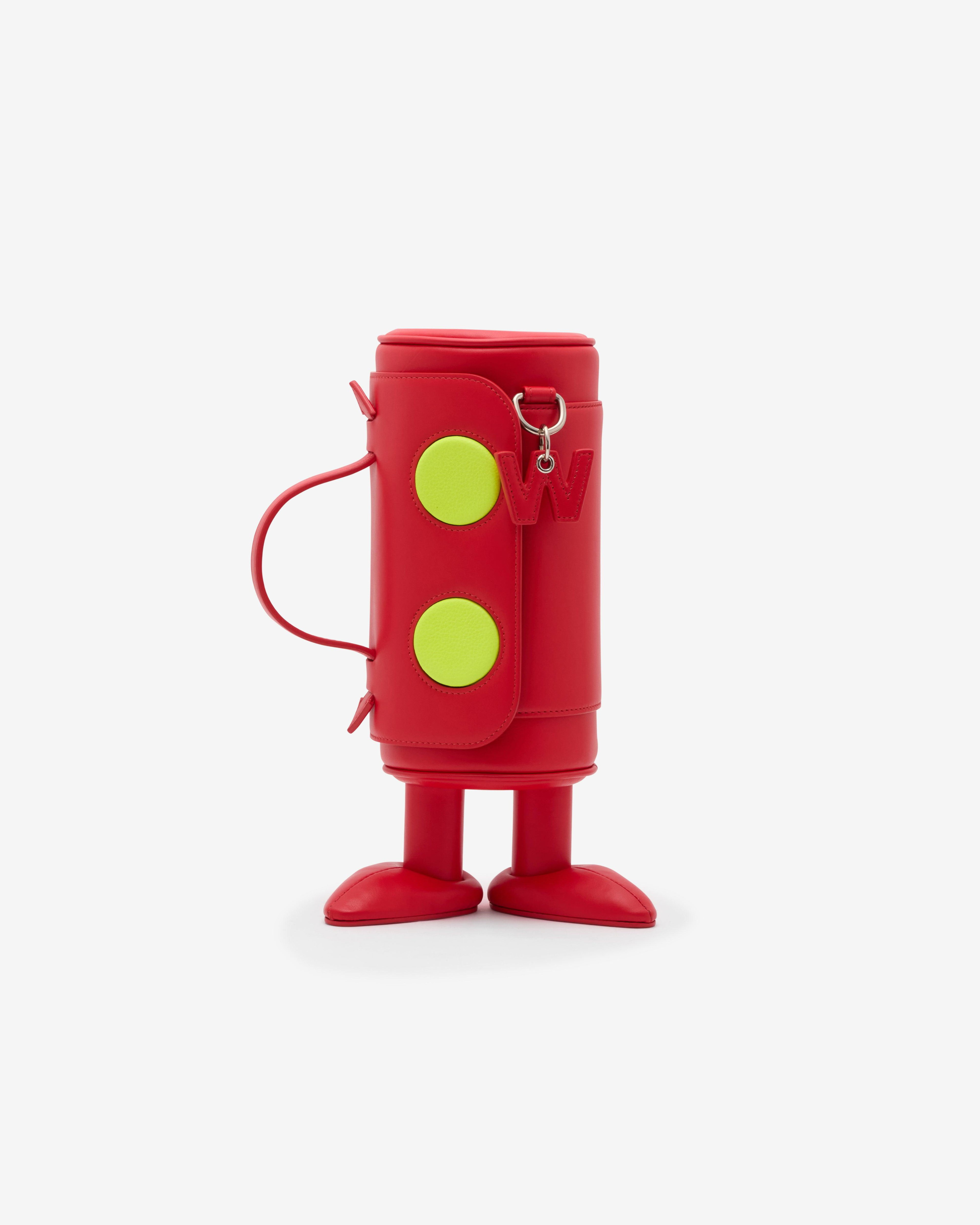 Walter Van Beirendonck - Men's My Cilinder Friend Bag - (Red) by WALTER VAN BEIRENDONCK