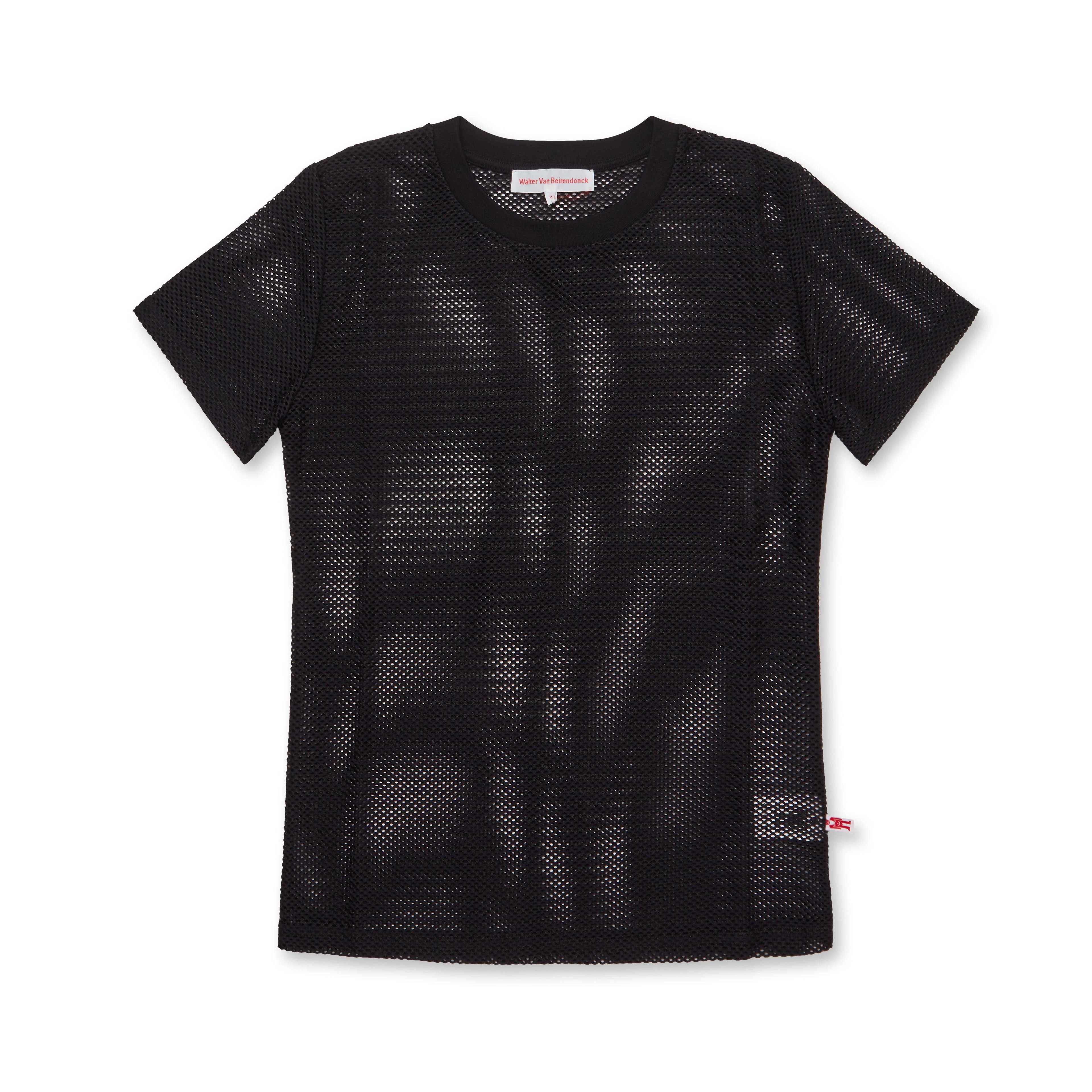 Walter Van Beirendonck - Men’s Net Top - (Black) by WALTER VAN BEIRENDONCK