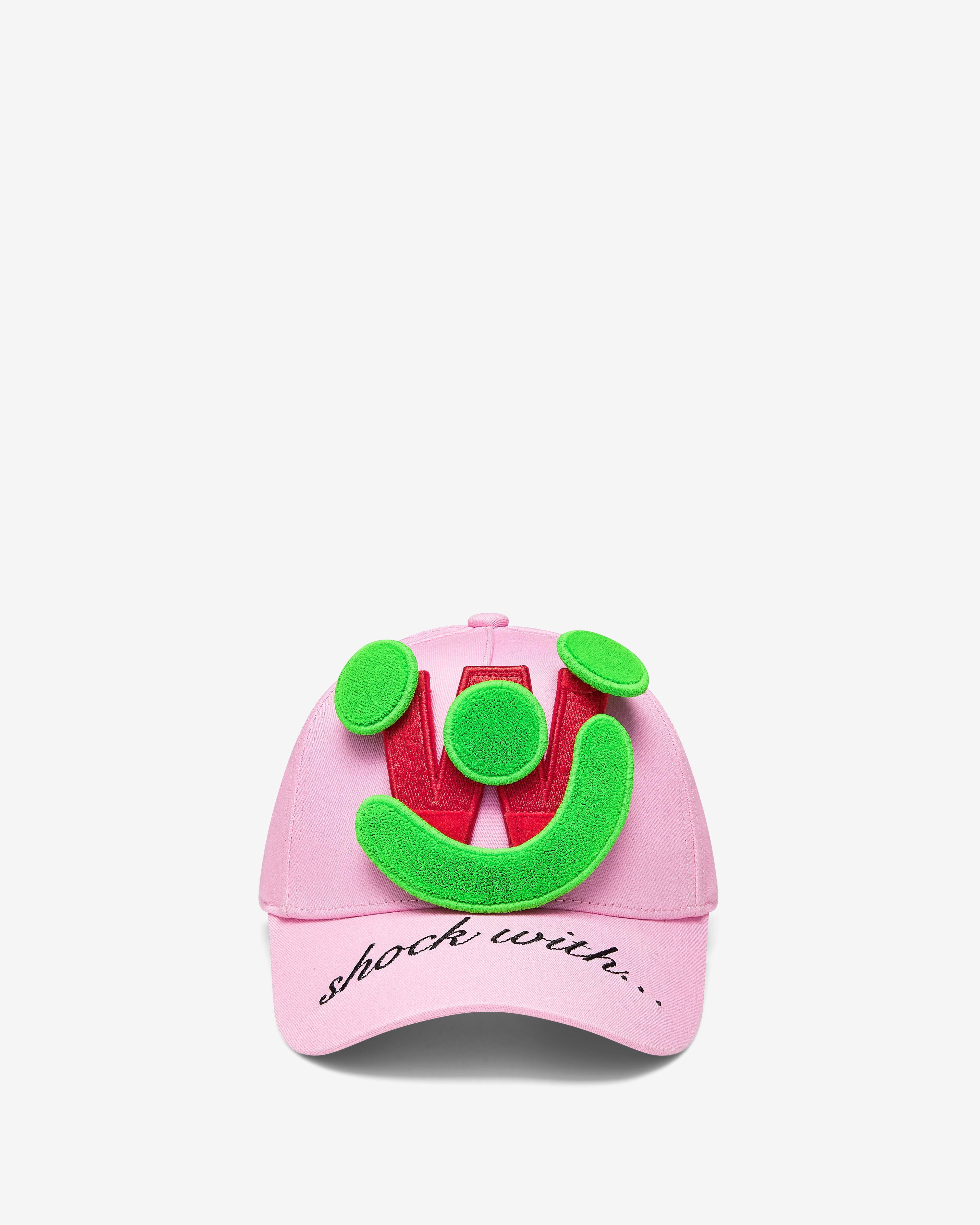 Walter Van Beirendonck - Men's Smiley Cap - (Rose Shadow) by WALTER VAN BEIRENDONCK