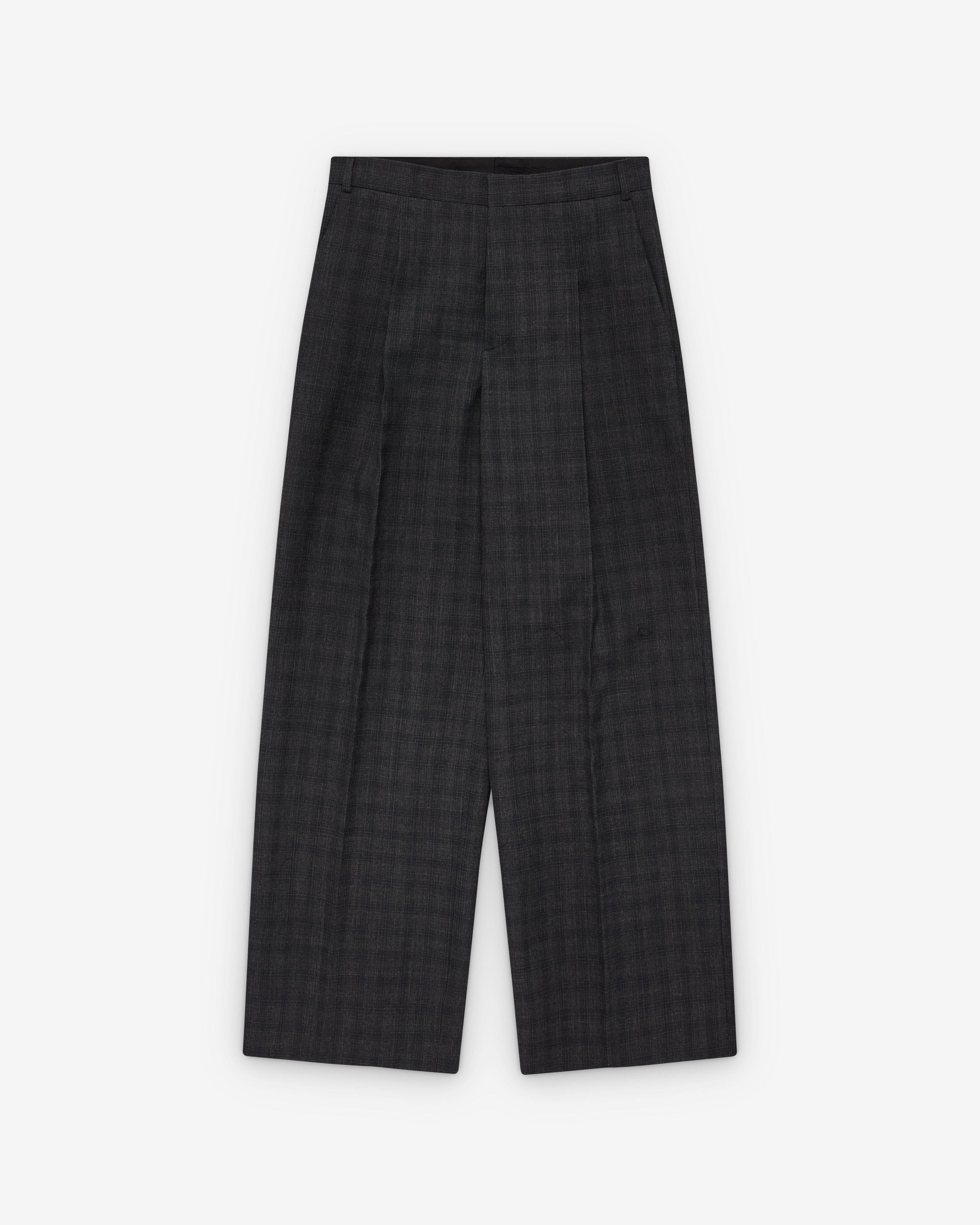 Walter Van Beirendonck - Men's Star Pants - (Dark Grey Check) by WALTER VAN BEIRENDONCK