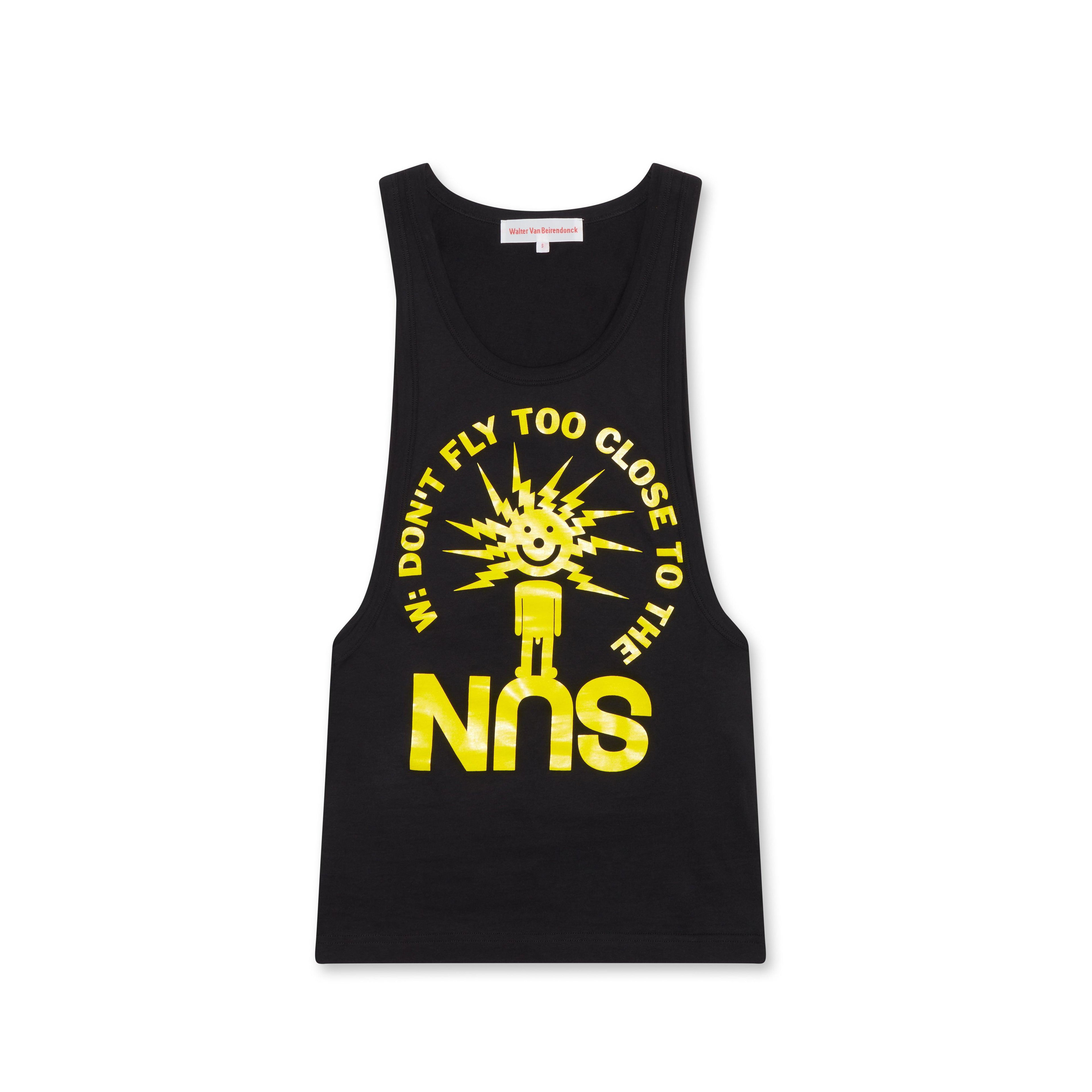 Walter Van Beirendonck - Men’s Sun Tank - (Black) by WALTER VAN BEIRENDONCK