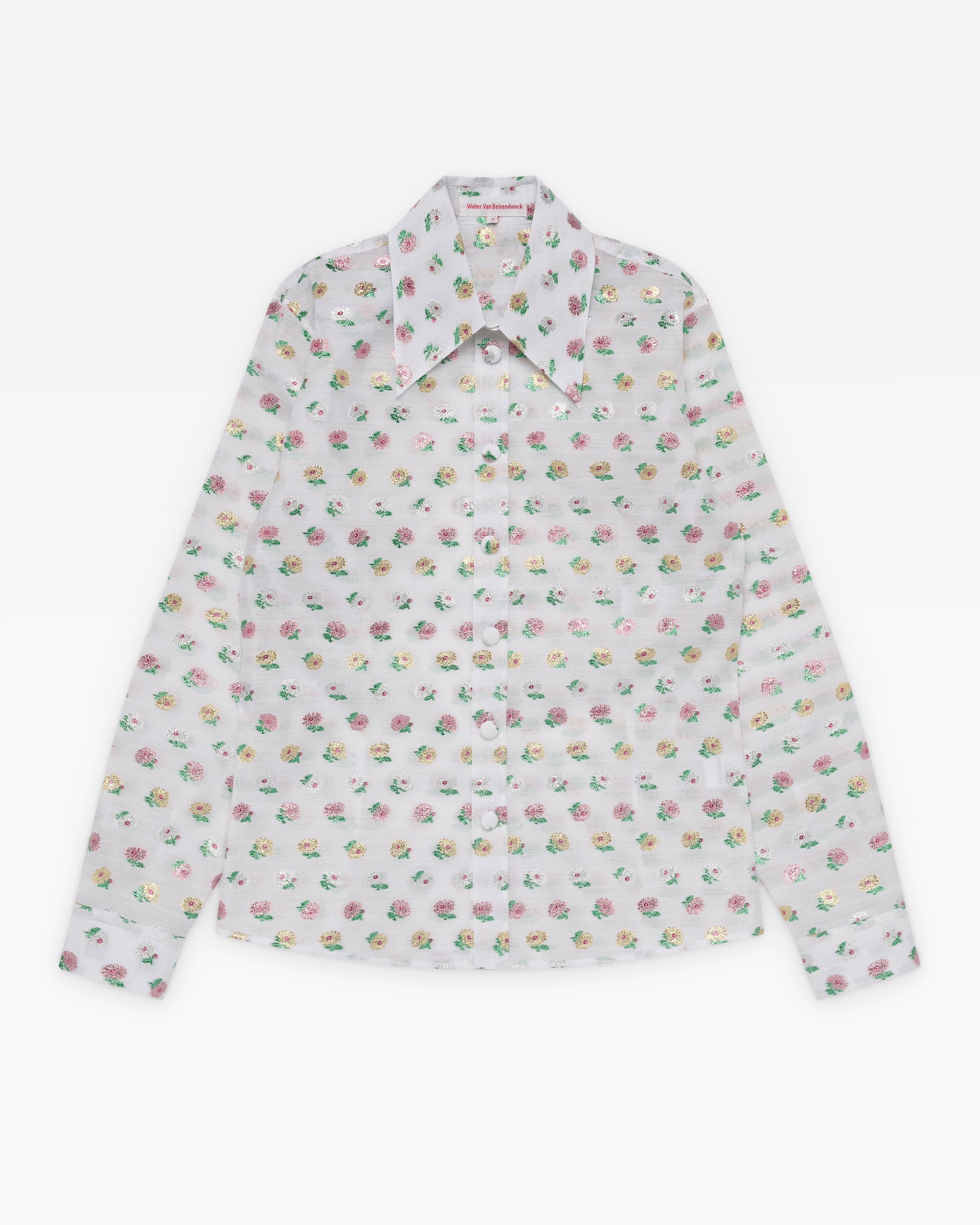 Walter Van Beirendonck - Men's W-Shirt - (White Multi) by WALTER VAN BEIRENDONCK