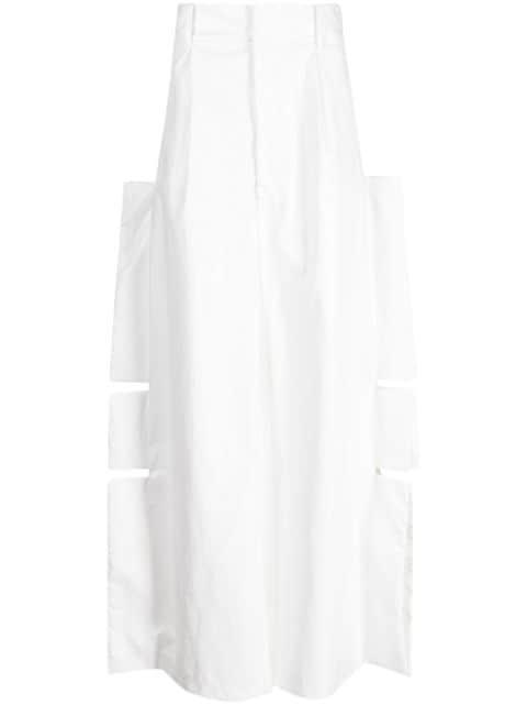 Wings Wrestle wide-leg trousers by WALTER VAN BEIRENDONCK