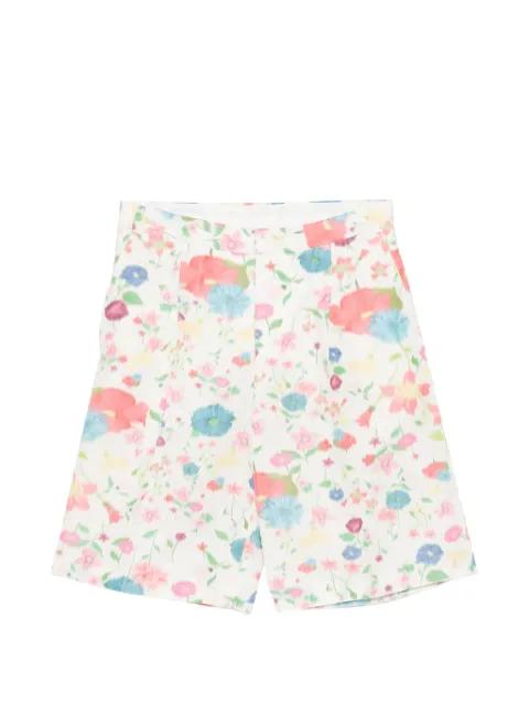 all-over floral-print shorts by WALTER VAN BEIRENDONCK