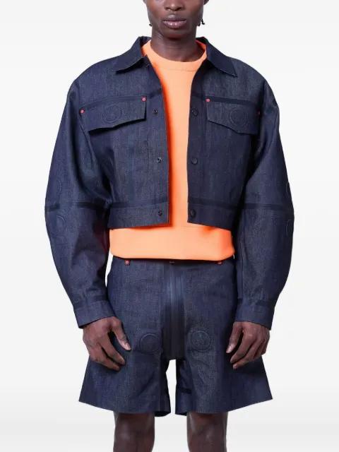embossed denim jacket by WALTER VAN BEIRENDONCK