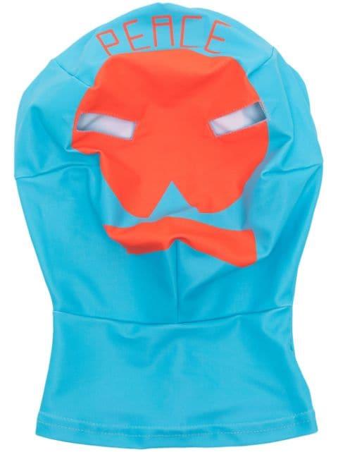 logo-print face mask by WALTER VAN BEIRENDONCK