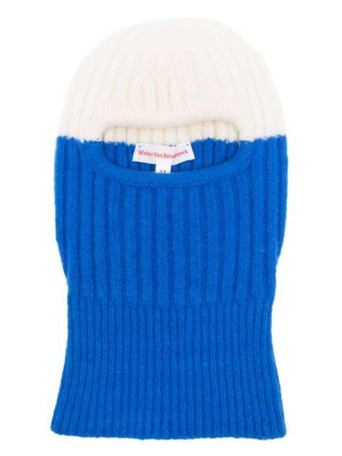 two-tone balaclava by WALTER VAN BEIRENDONCK