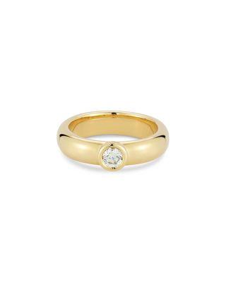 18K Gold Bezel Set Diamond Ring by WALTERS FAITH