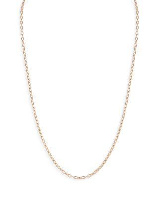 18K Rose Gold Saxon Chain Necklace by WALTERS FAITH