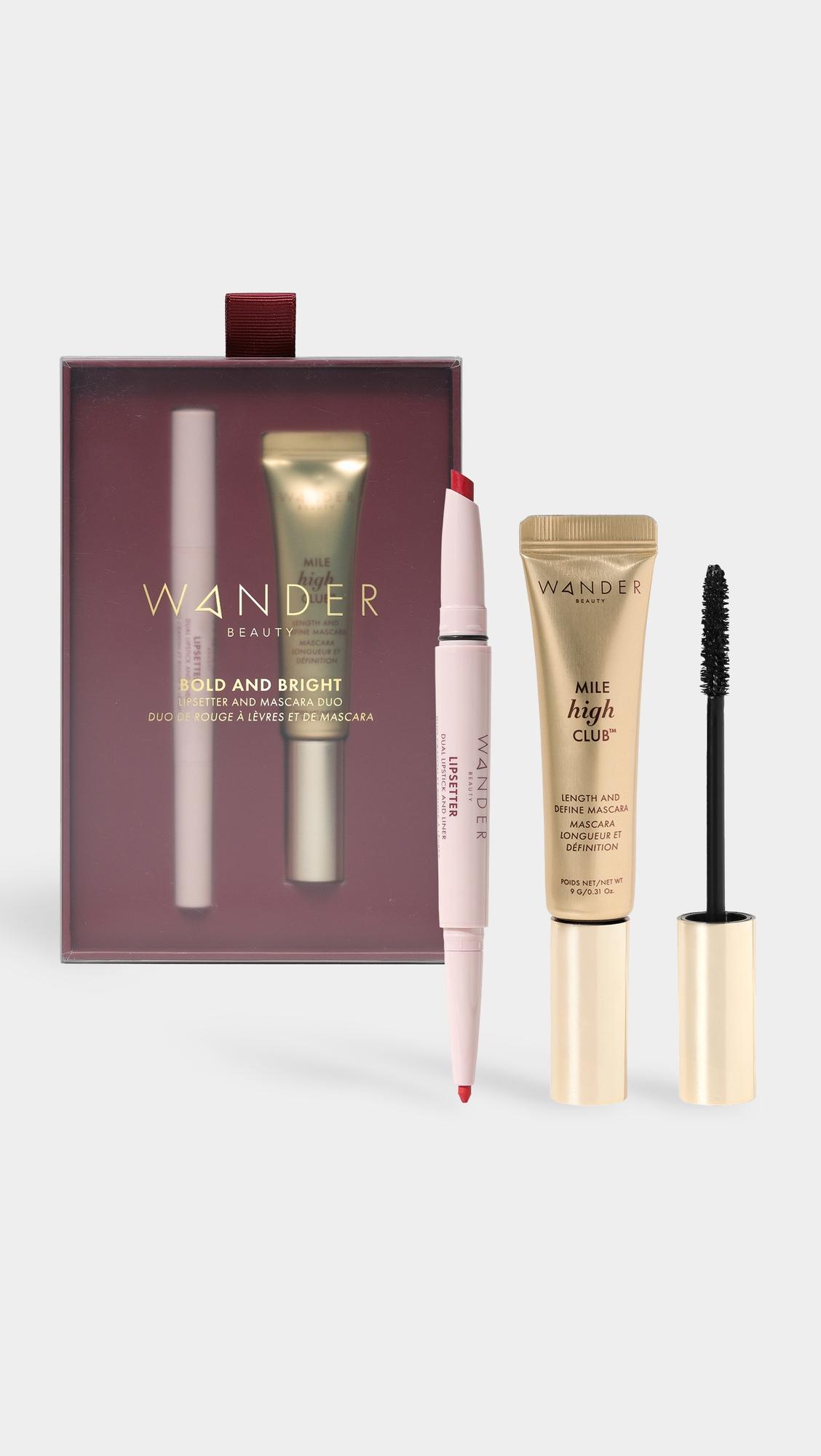 Bold & Bright Lipsetter and Mascara Duo by WANDER BEAUTY