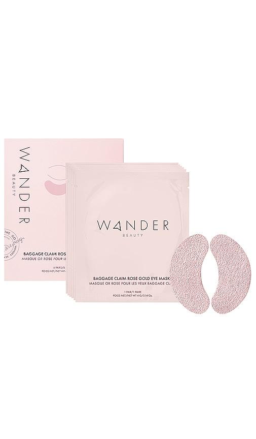 Wander Beauty Baggage Claim Rose Gold Eye Masks 6 Pack in Metallic Copper by WANDER BEAUTY