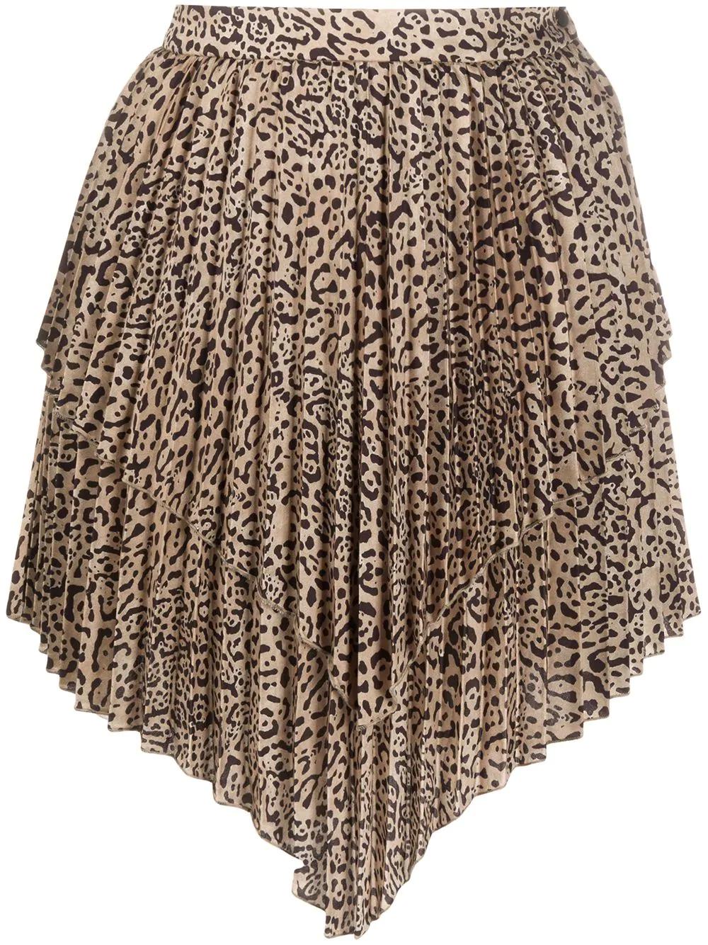 layered pleated skirt by WANDERING