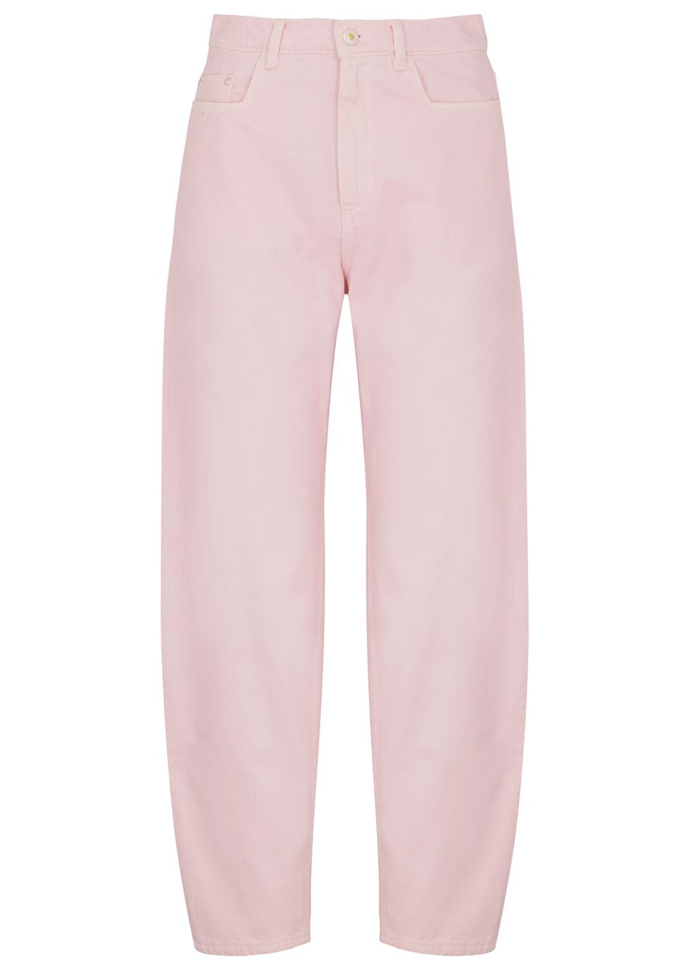 Chamomile light pink barrel-leg jeans by WANDLER Chamomile light pink barrel-leg jeans by WANDLER