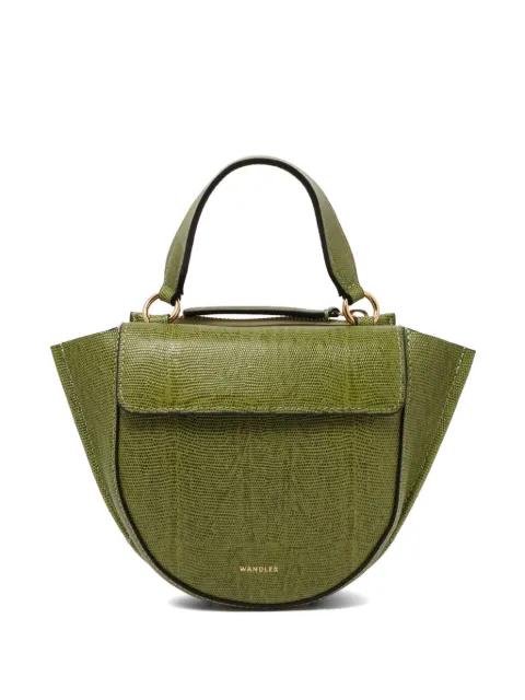 Hortensia lizard-effect tote bag by WANDLER