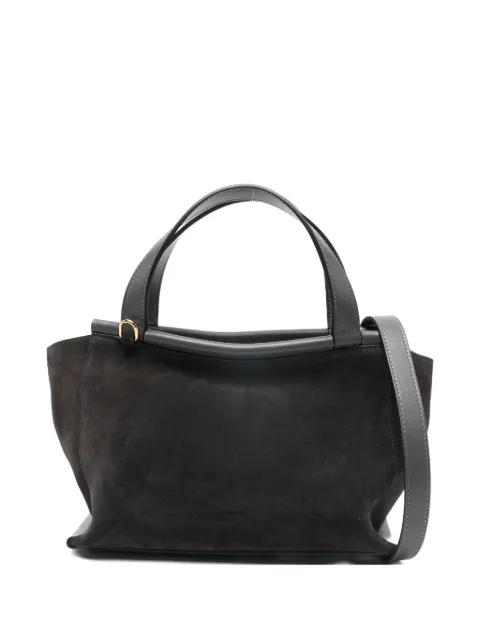 Ida suede top handle tote bag by WANDLER
