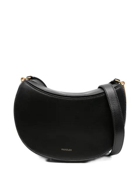 Kate crescent-shaped leather shoulder bag by WANDLER