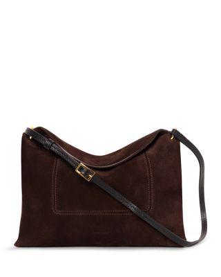 Penelope Slouch Bag in Suede by WANDLER