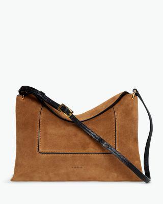 Penelope Slouch Bag in Suede by WANDLER