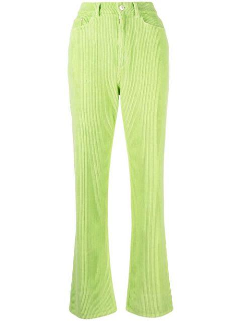 Rose ribbed straight-leg trousers by WANDLER