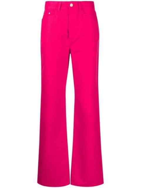 mid-rise straight-leg jeans by WANDLER