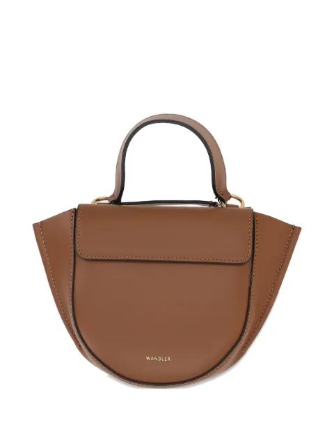 mini Hortensia leather tote bag by WANDLER
