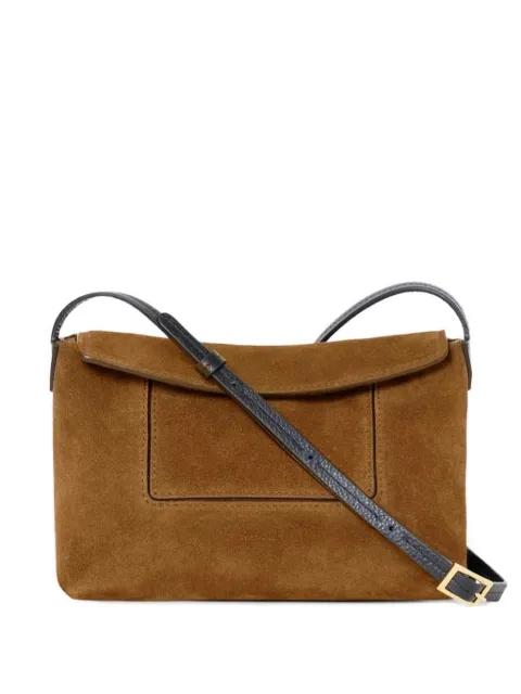 mini Penelope suede flap shoulder bag by WANDLER