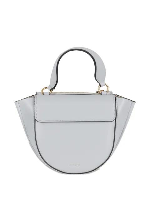 small Hortensia zipped leather tote bag by WANDLER