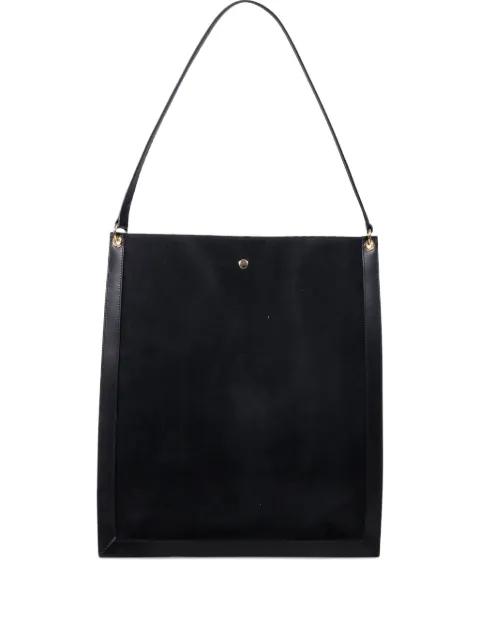 top-handle suede tote bag by WANDLER