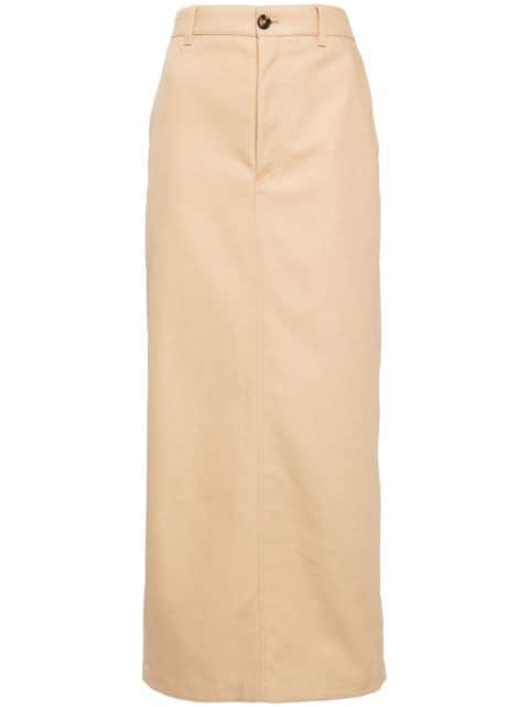 Drill Column maxi skirt by WARDROBE.NYC