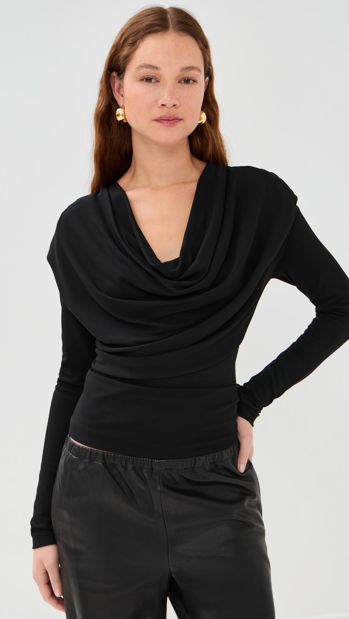 Evening Cowl Neck Top by WARDROBE.NYC