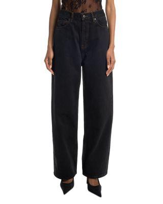 Low Rise Jeans in Black by WARDROBE.NYC