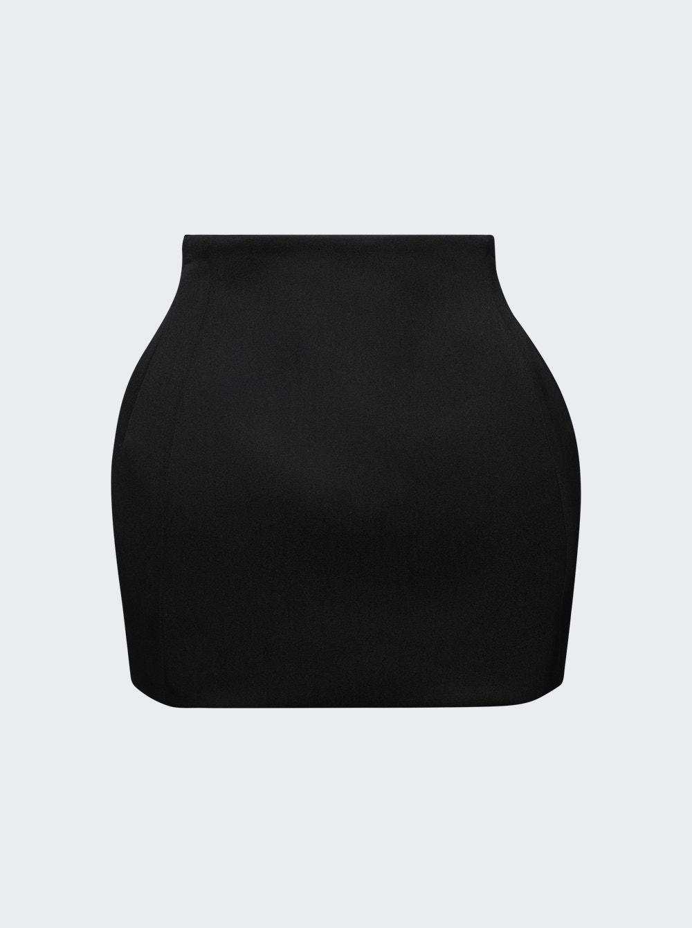 Sculpted Mini Skirt Black  | The Webster by WARDROBE.NYC