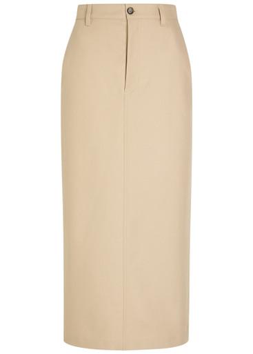 Twill midi skirt by WARDROBE.NYC