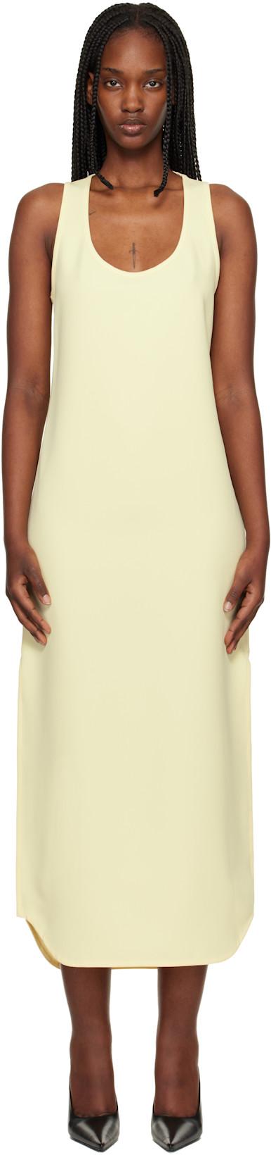 Yellow Matte Tank Maxi Dress by WARDROBE.NYC