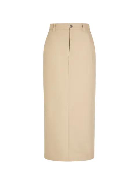 button midi skirt by WARDROBE.NYC