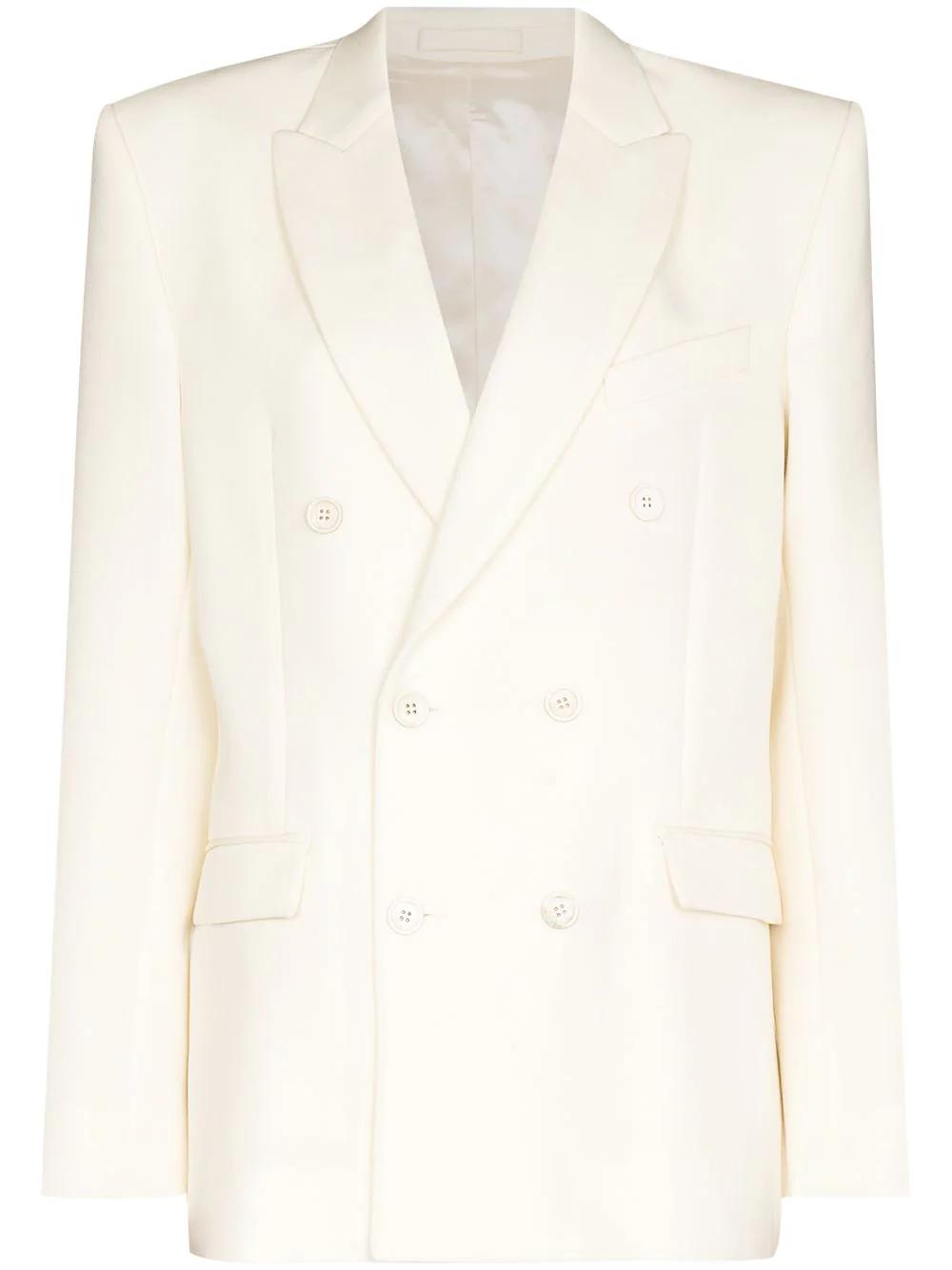 double-breasted wool blazer by WARDROBE.NYC