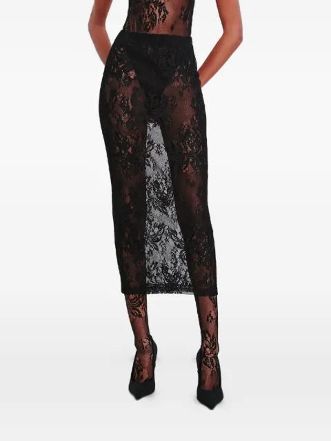 floral lace skirt by WARDROBE.NYC